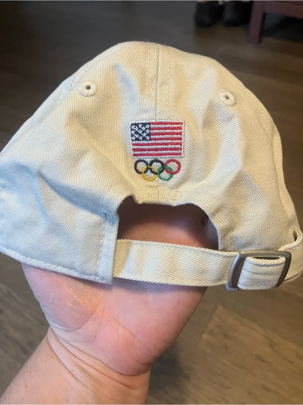 NWT Khaki TEAM USA Olympics Embroidered Baseball Cap
